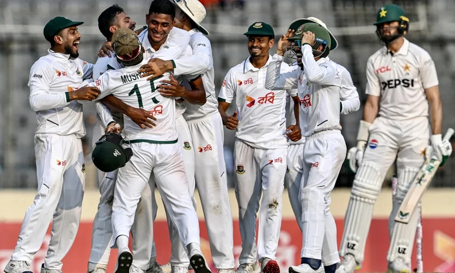 ڈھاکا ٹیسٹ؛ پاکستان کو بنگلادیش کے ہاتھوں 104 سے شکست کا سامنا