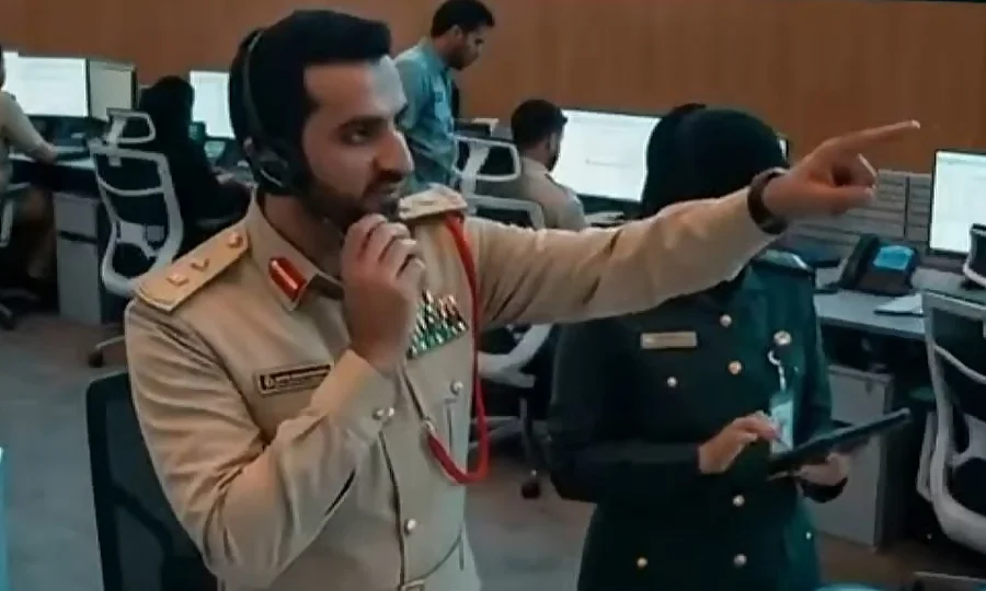 دبئی پولیس کا 10 منٹ میں بذریعہ ہیلی کاپٹر ایکشن، 10 ملین درہم کی ڈکیتی ناکام بنا دی