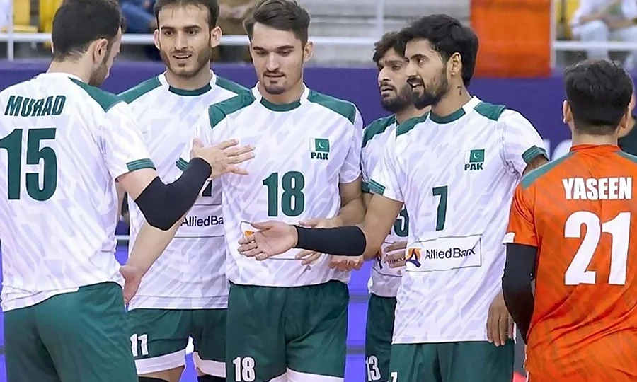 پاکستان والی بال ٹیم کاوا چیمپئن شپ کے فائنل میں پہنچ گئی