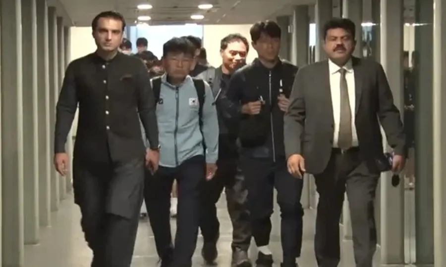 جنوبی کوریا کی قومی ہاکی ٹیم پاکستان پہنچ گئی