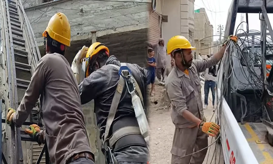 کے الیکٹرک کا کورنگی میں کنڈا مافیا کے خلاف بڑا ایکشن