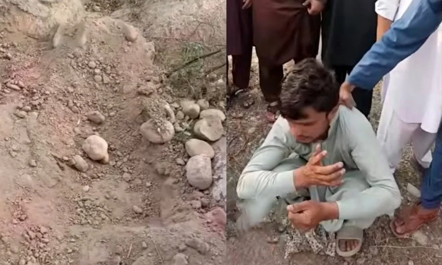 پشاور میں قبر کھود کر بچی کی لاش نکالنے والا افغان شہری پکڑا گیا