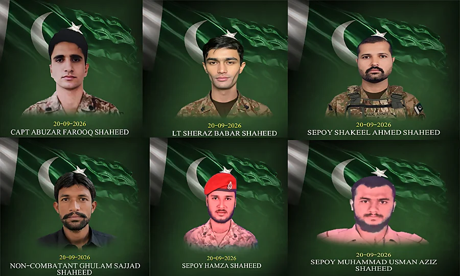 ہنگو، سیکیورٹی فورسز اور خوارج کے درمیان فائرنگ کا تبادلہ، 8 خوارج ہلاک، 6 جوان شہید
