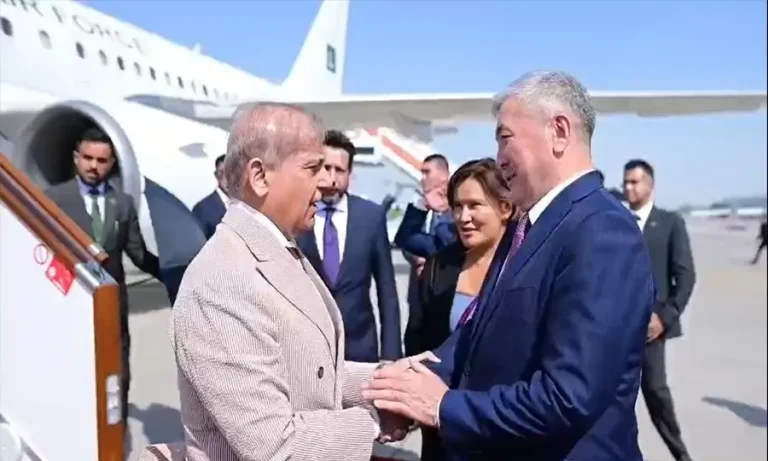 وزیراعظم شہباز شریف بشکیک پہنچ گئے، ایس سی او اجلاس میں شرکت متوقع
