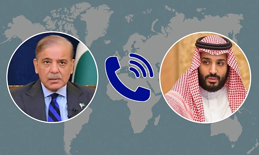 سعودی عرب پر حوثی حملوں کے بعد شہباز شریف کا محمد بن سلمان سے اہم ٹیلیفونک رابطہ
