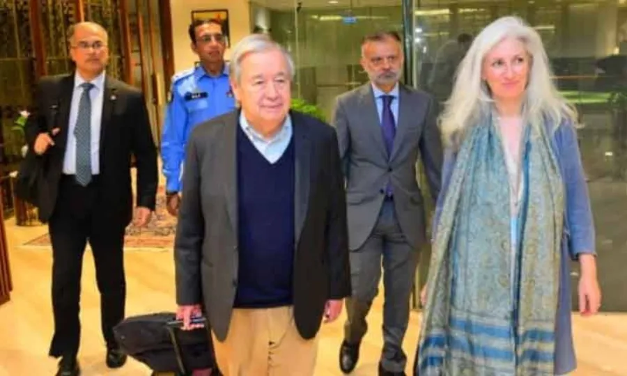 اقوام متحدہ کے سیکریٹری جنرل انتونیوگوتریس اسلام آباد پہنچ گئے