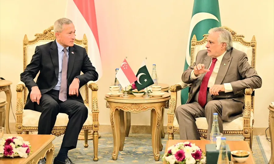 پاکستان اور سنگاپور کا دوطرفہ شراکت داری کو مزید وسعت دینے کے عزم کا اعادہ