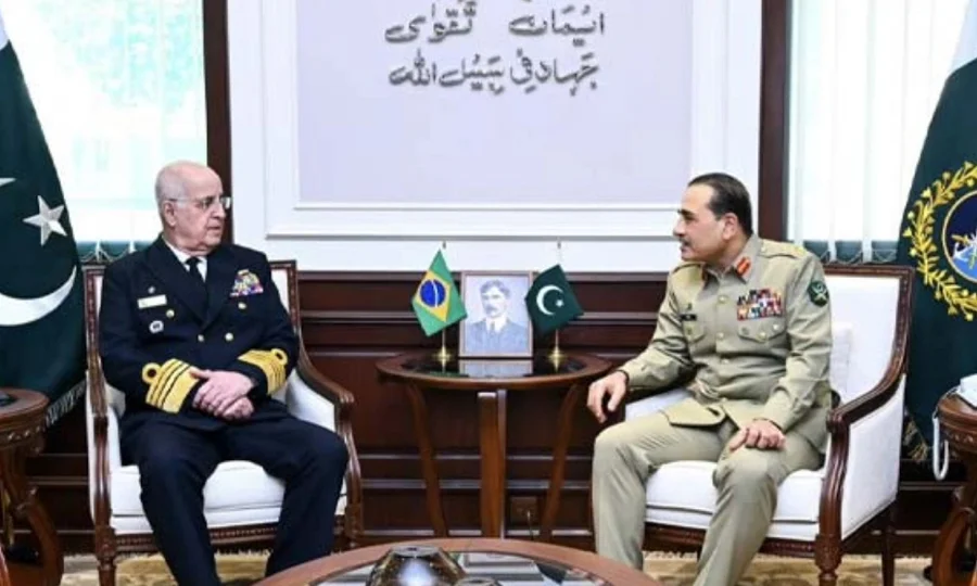 پاکستان اور برازیل کے درمیان فوجی تعاون مزید مضبوط بنانے پر اتفاق