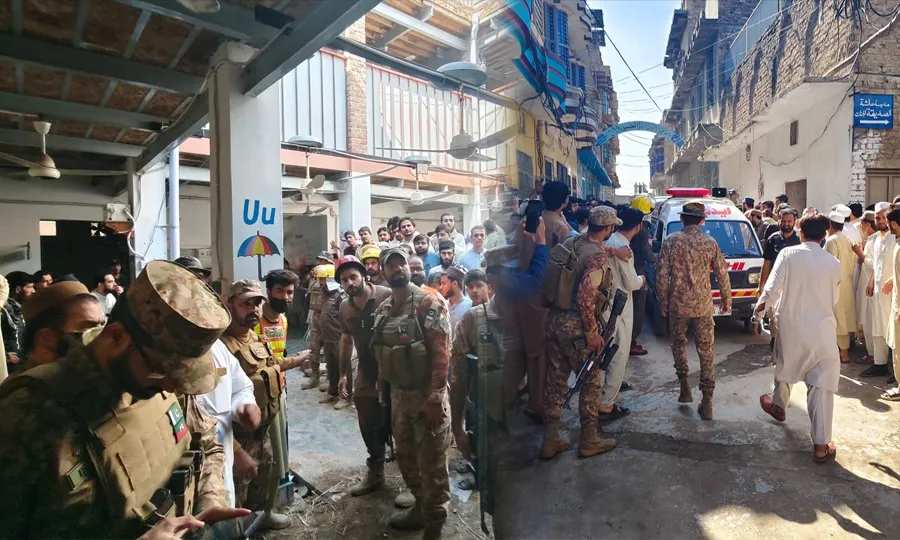 پشاور: نجی اسکول کی چھت گرنے سے 22 بچے جاں بحق، فوج اور دیگر اداروں کا ریسکیو آپریشن جاری